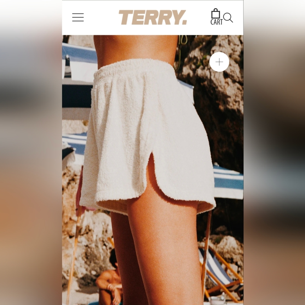 TERRY • Cruise short - giallo | New With Tags